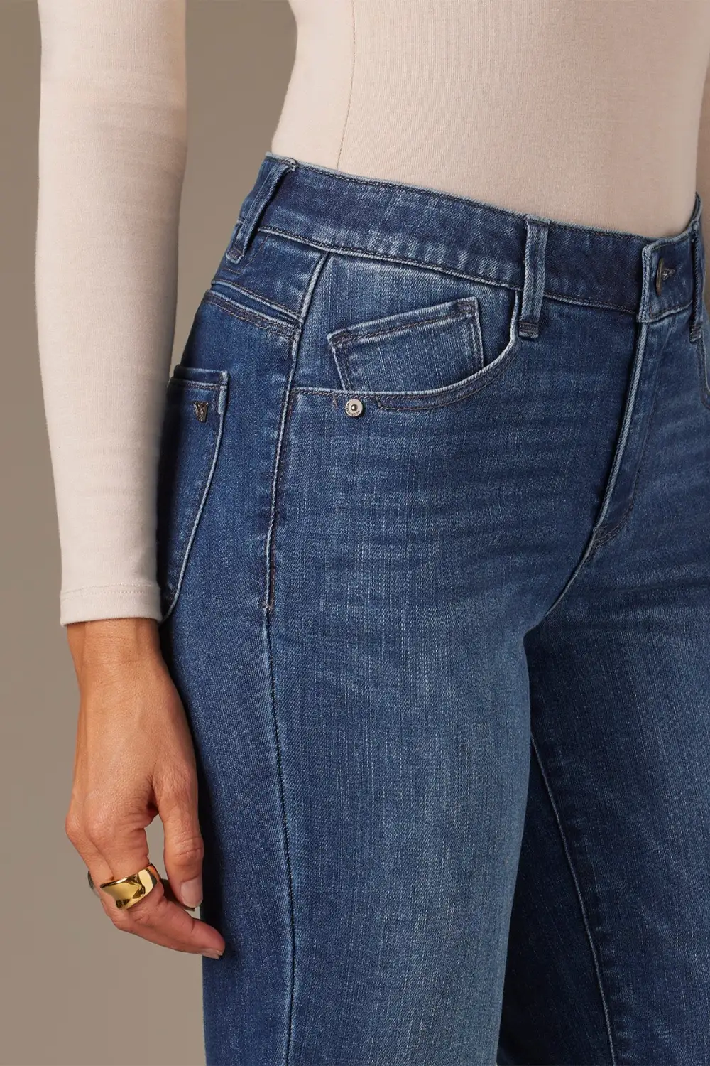 Everyday Mid Rise Straight Leg Jeans