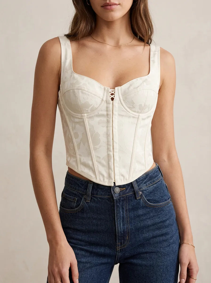 Modern Refined Women's Corset-Style Top