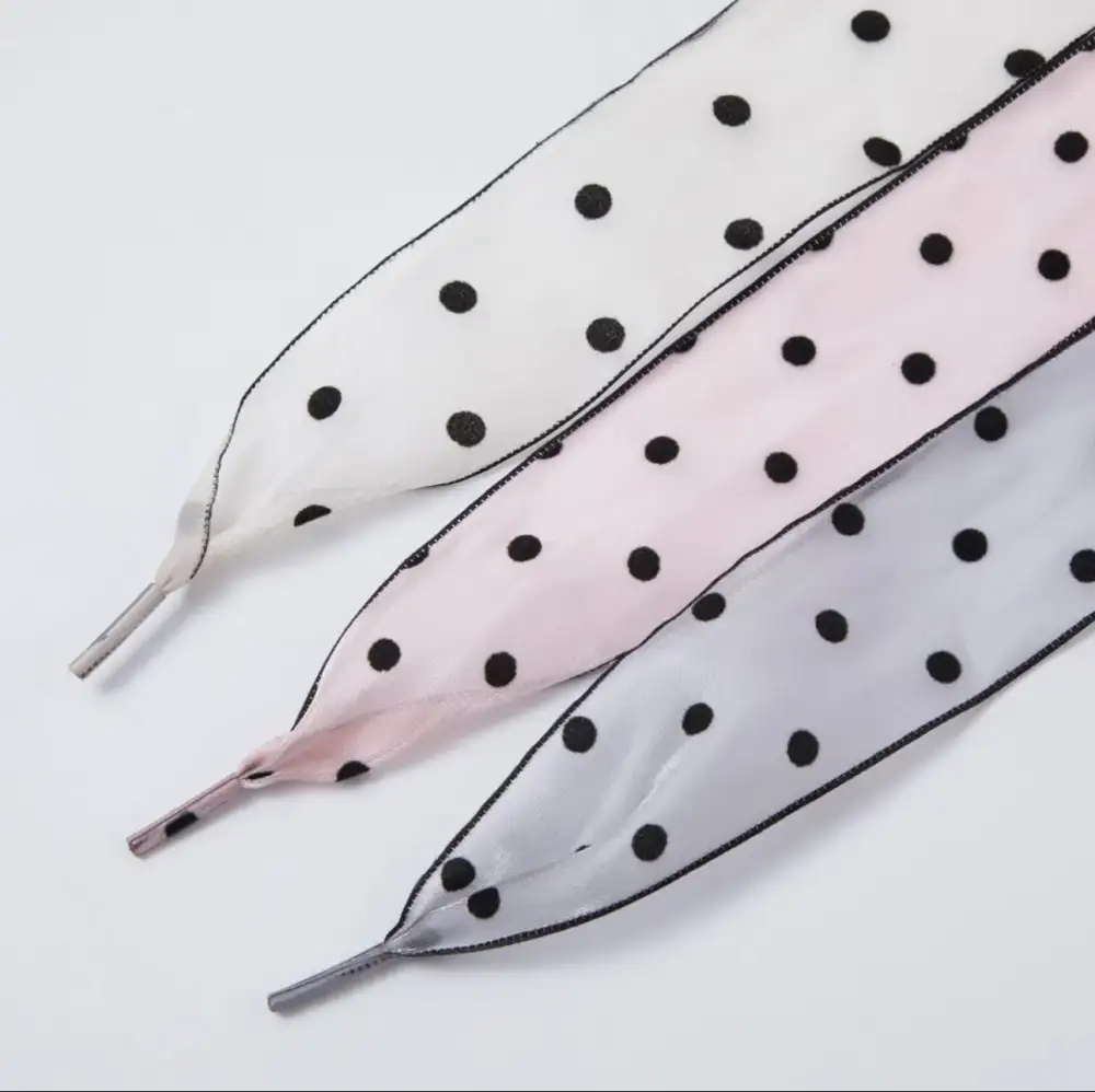 Sheer Chiffon Pattern Shoelaces