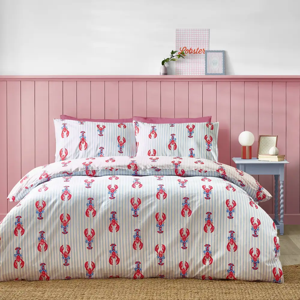 Polished Bedroom Stripe Cotton Duvet Cover Set