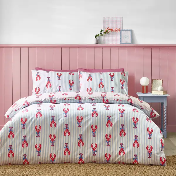 Polished Bedroom Stripe Cotton Duvet Cover Set