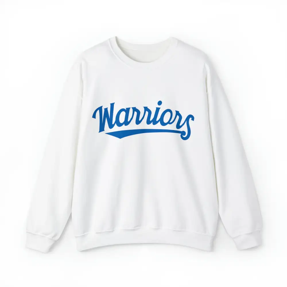 Everyday Script Blue Accent Gold Accent Team Graphic Crewneck Sweatshirt