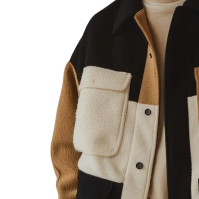 Textured Zip Fleece Jacket