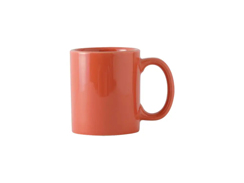 Decorated Curved Handle Mug