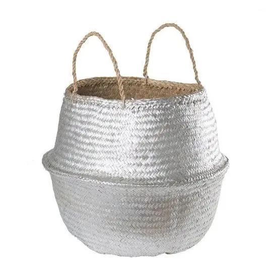 Functional Woven Seagrass Laundry Basket