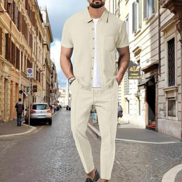 Button Shirt Set