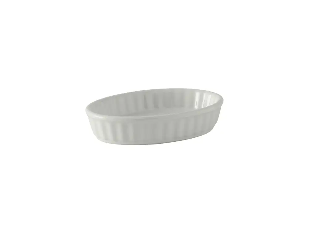 Oval Fluted Souffle Dish