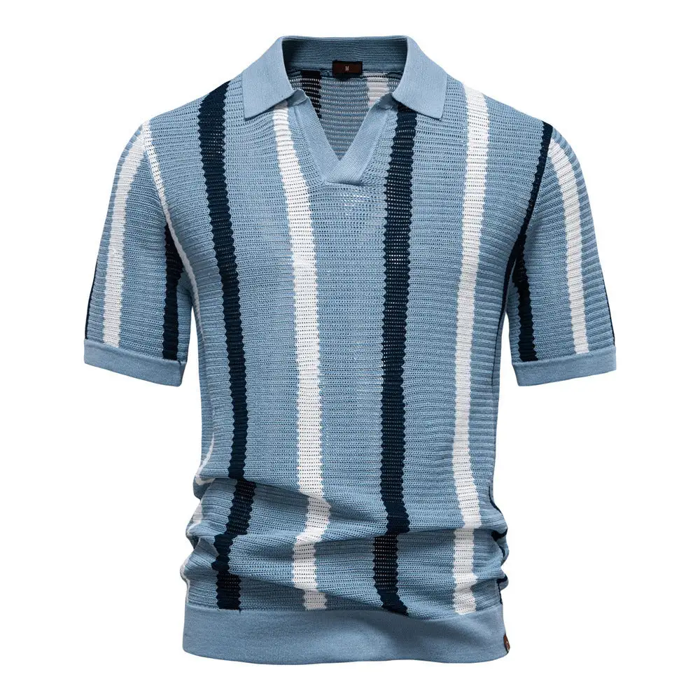 Timeless Short Sleeve Fine Knit Polo Shirt