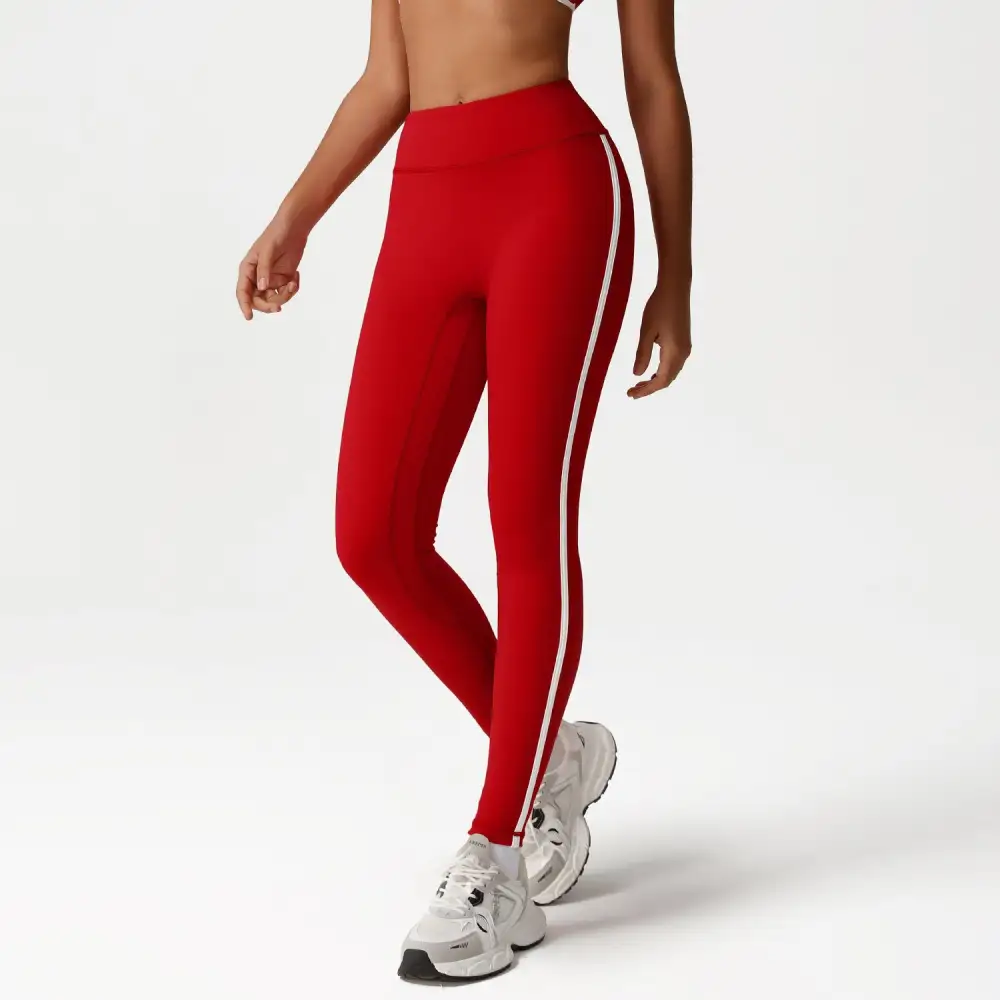 Refined Contrast Trim Leggings