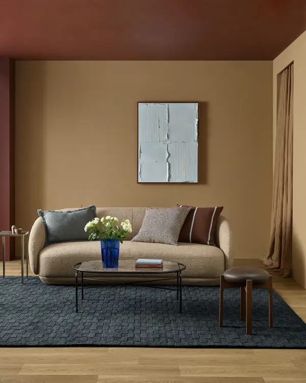 Wool Contemporary Textured Decorative Area Rug
