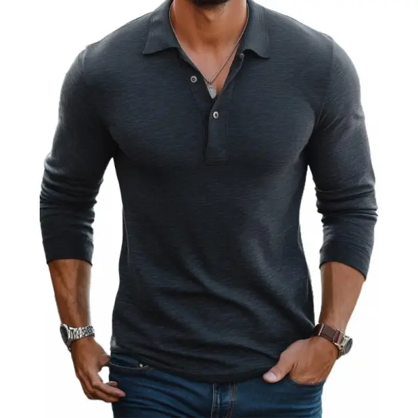 Textured Cotton Polo
