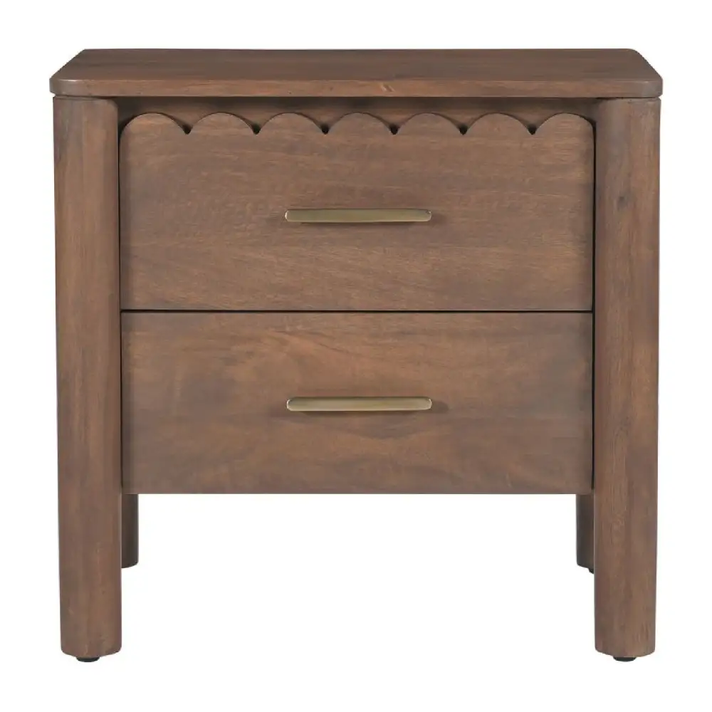 Scalloped-Edge Drawer Nightstand