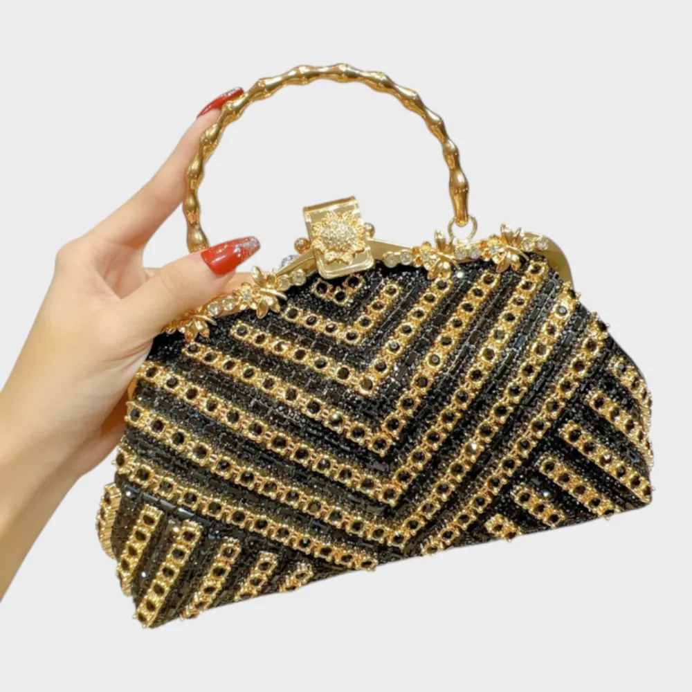 Pebbled Nylon Handbag