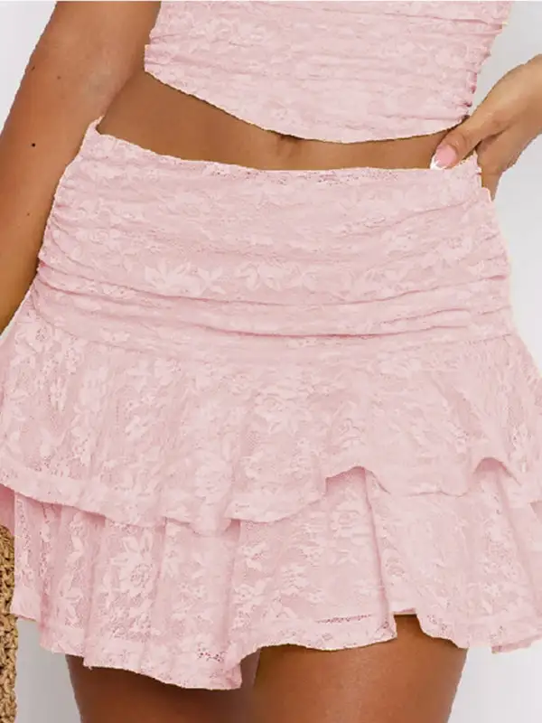 Comfy Lace Knit Skirt