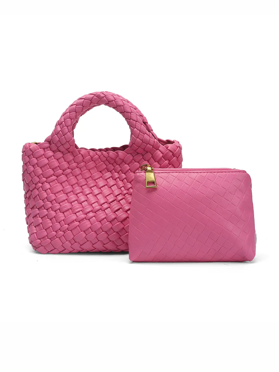 Ruby Small Woven Tote Bag