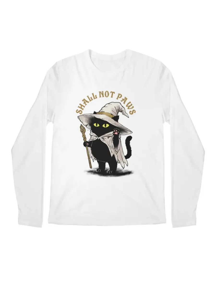 Retro Wizard Cat Graphic T-Shirt
