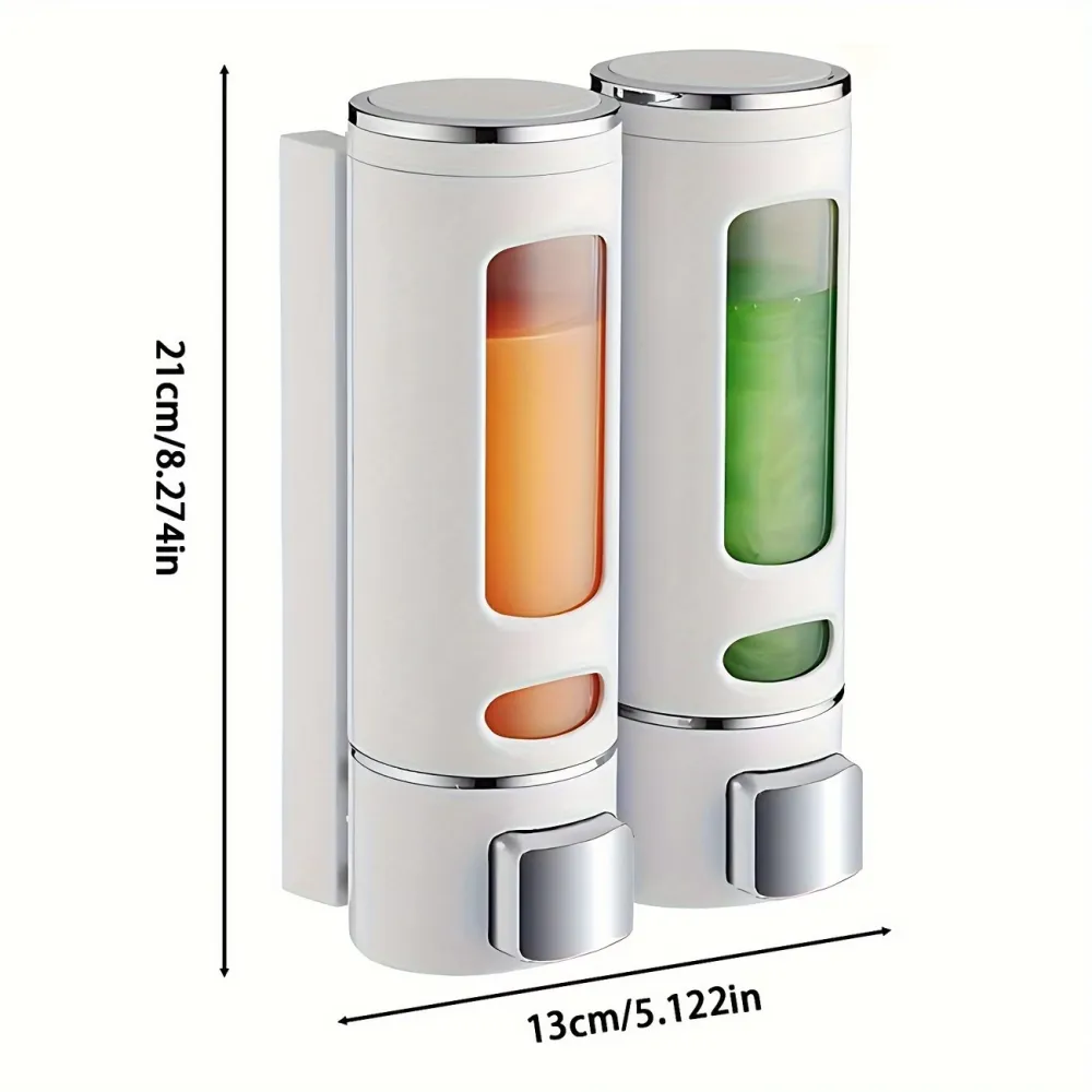 Wall-Mounted Dual Soap Dispenser