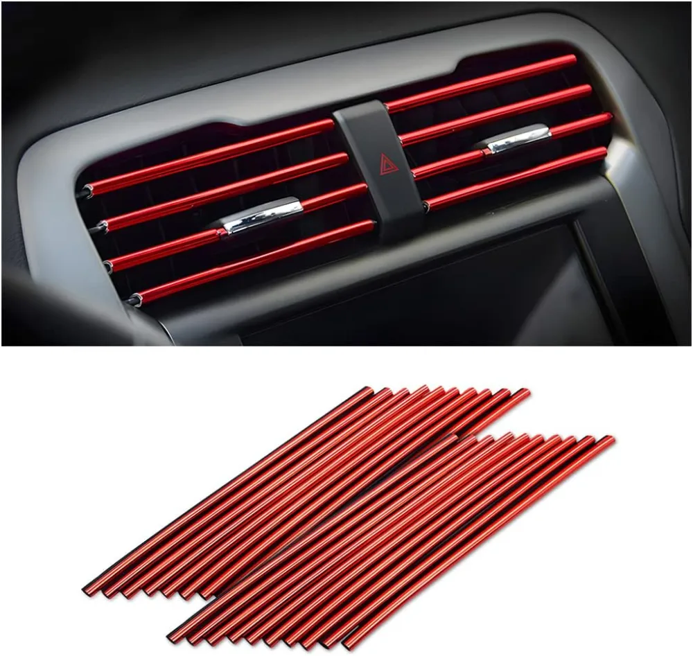 Car Air Vent Trim Strip Set