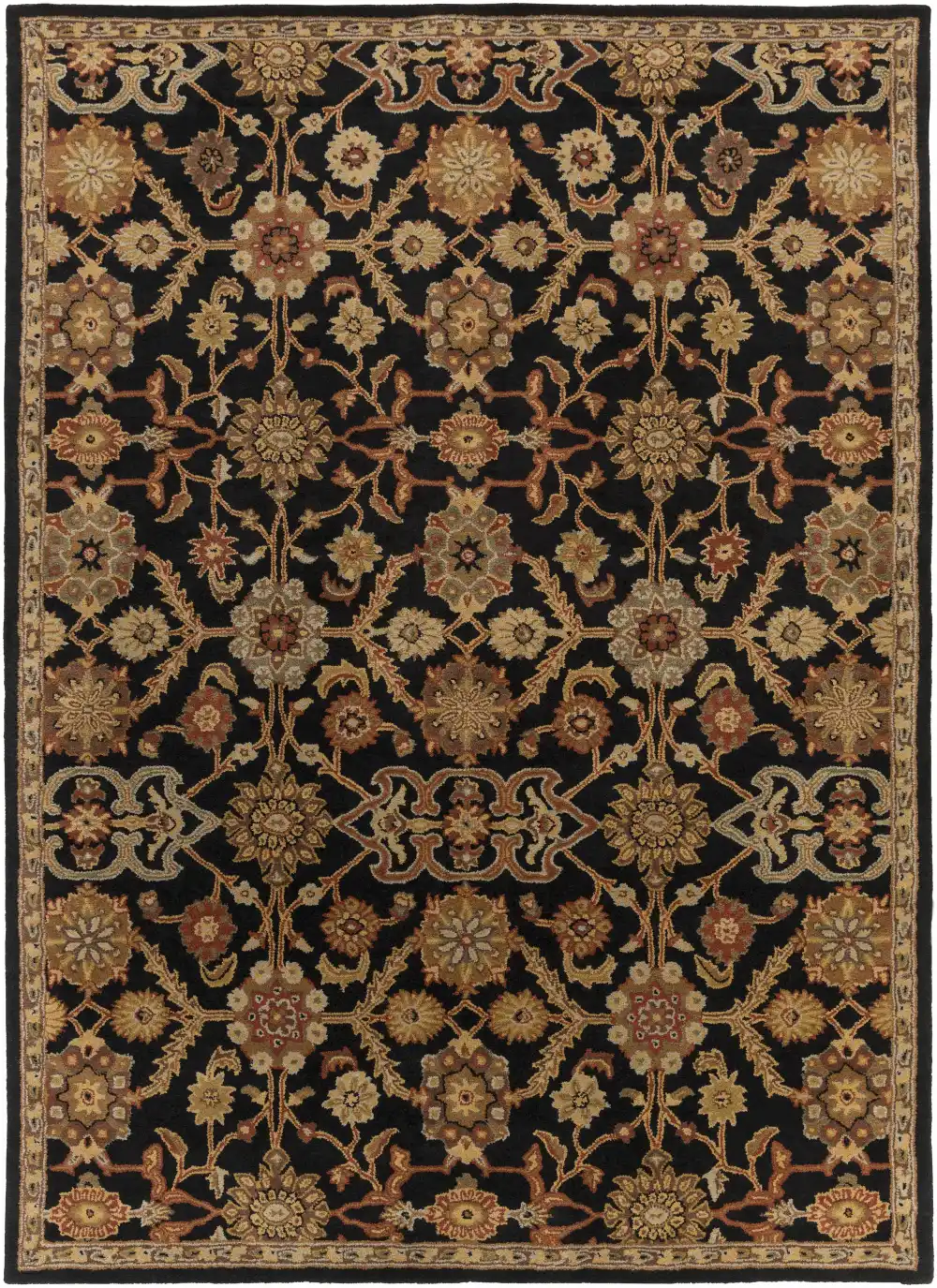 Everyday Traditional Hand Tufted Wool Area Rug