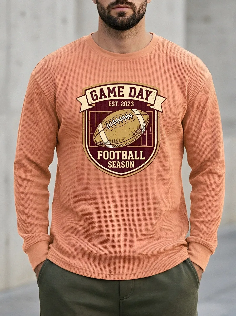 Football Graphic Casual T-Shirt