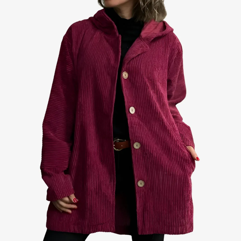 Velvet Hooded Jacket