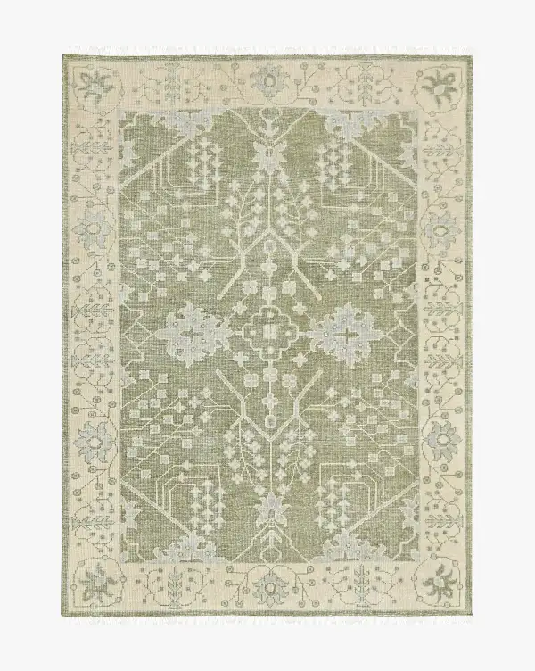 Hand-Knotted Wool Area Rug