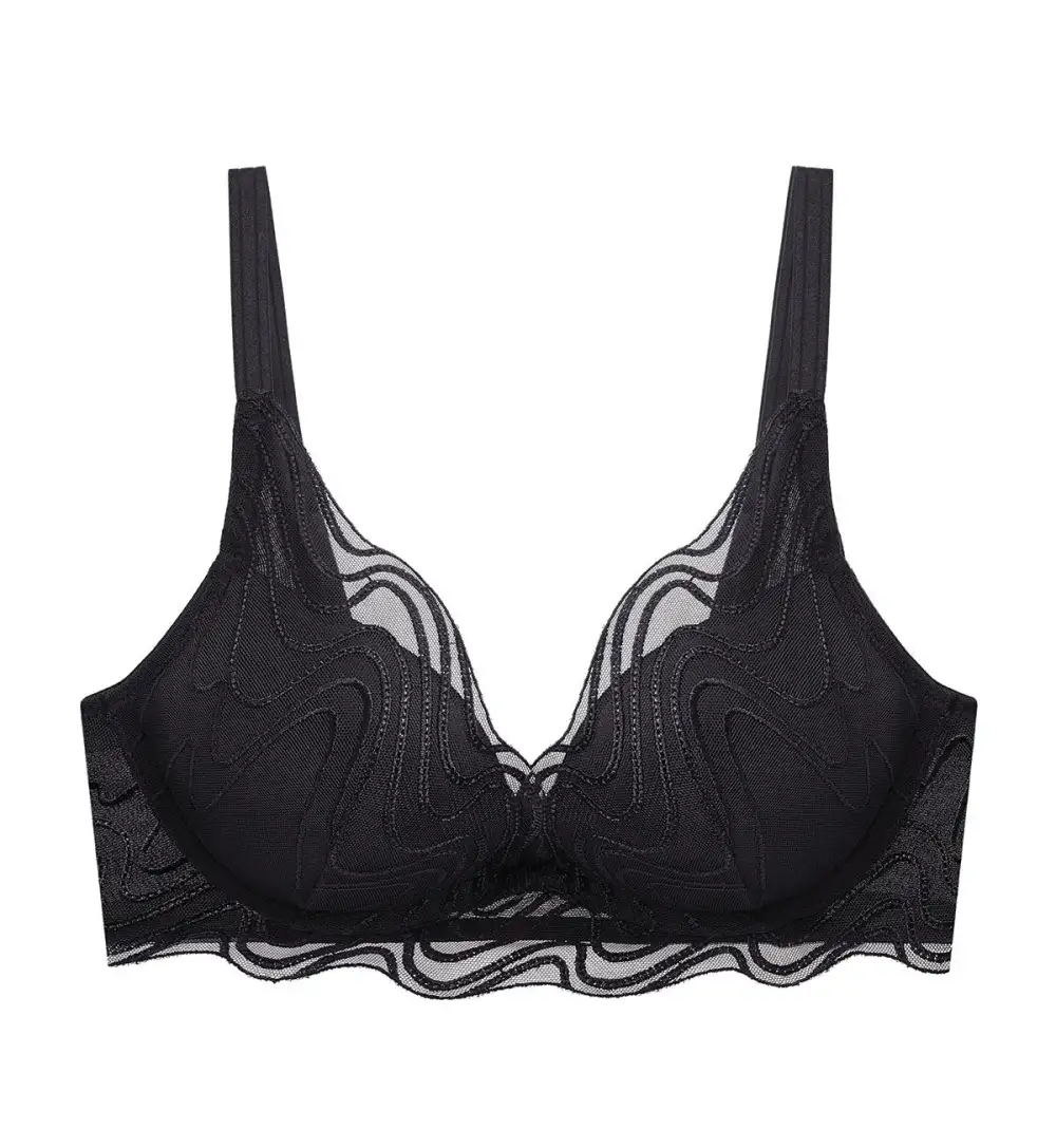 Women's Clean-Finish Wired Deep-V Push-Up Bra