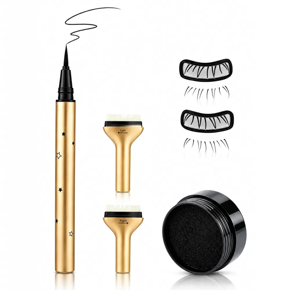 Lower Lash Stamp With Fine Eyeliner Pen