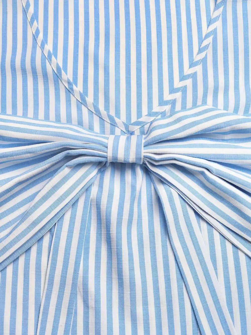 Striped Bowknot Sleeveless Top Shorts Set