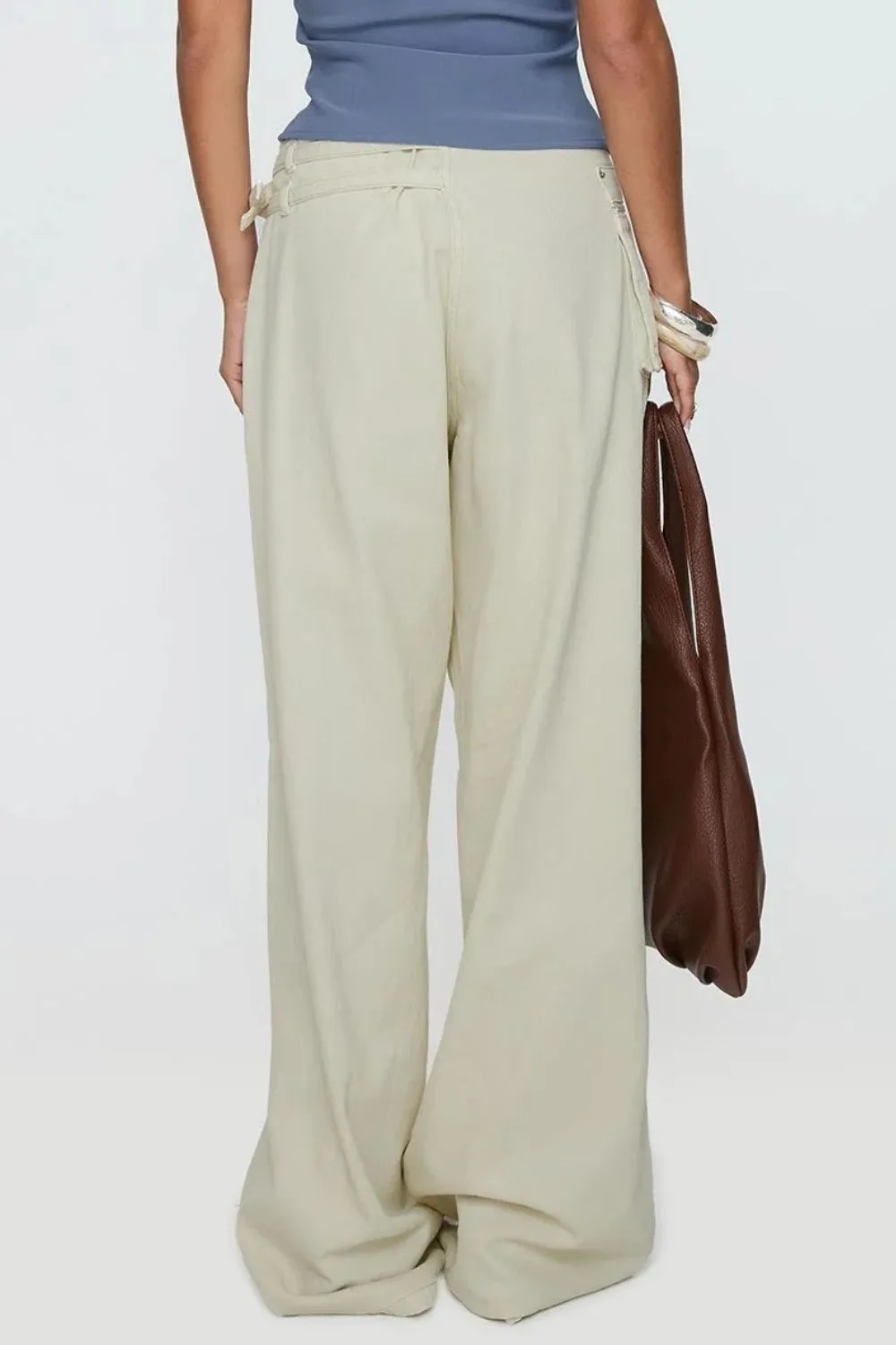 Wide Leg Jeans With Pocket