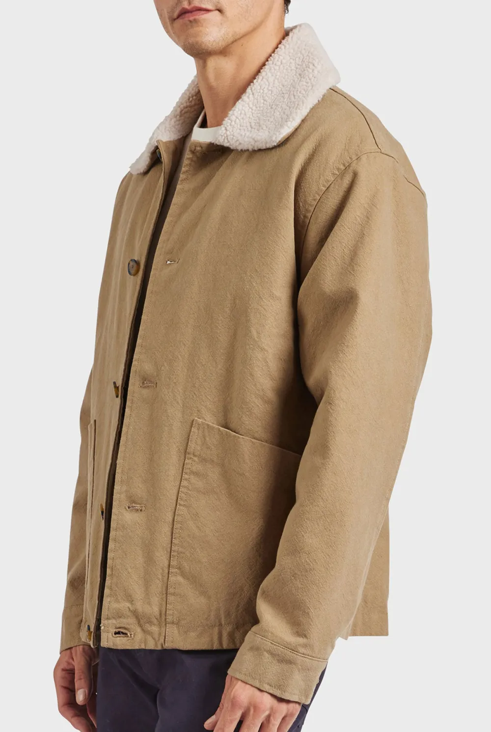 Sherpa Collar Corduroy Casual Work Jacket