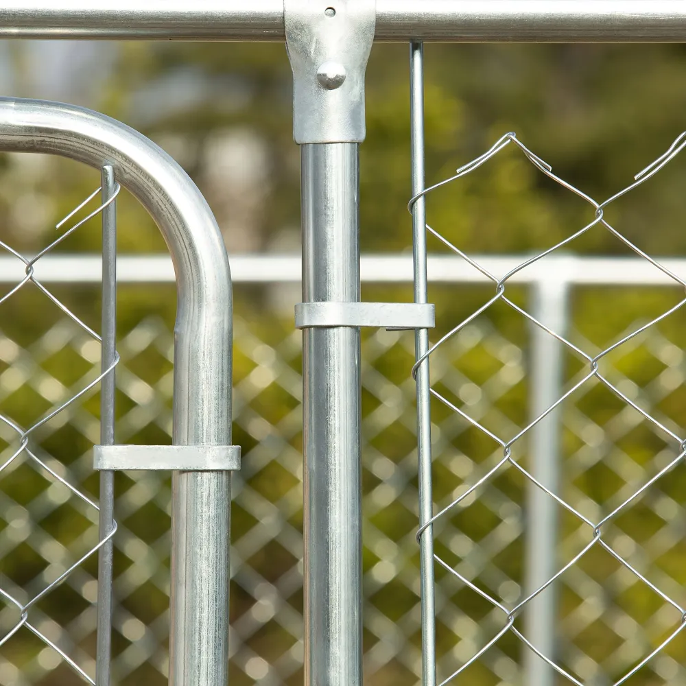 Outdoor Chain Link Dog Playpen, Pet Enclosure for Backyard Dog Exercise