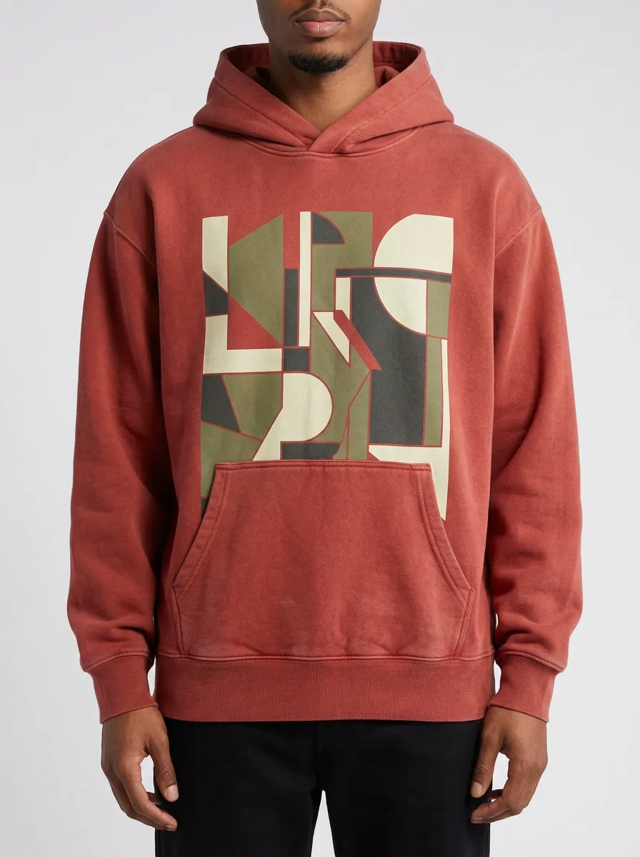 Easy-Layer Abstract Geometric Art Hoodie