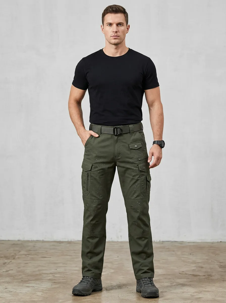 Men's Tactical Outdoor Multi-Pocket Waterproof Cargo Pants