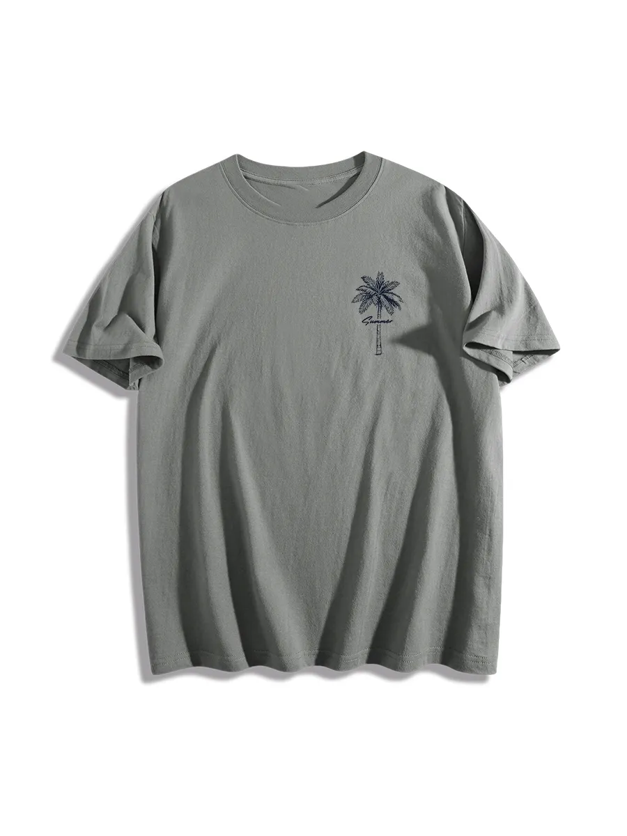 Palm Tree Summer Vibe Graphic T-Shirt
