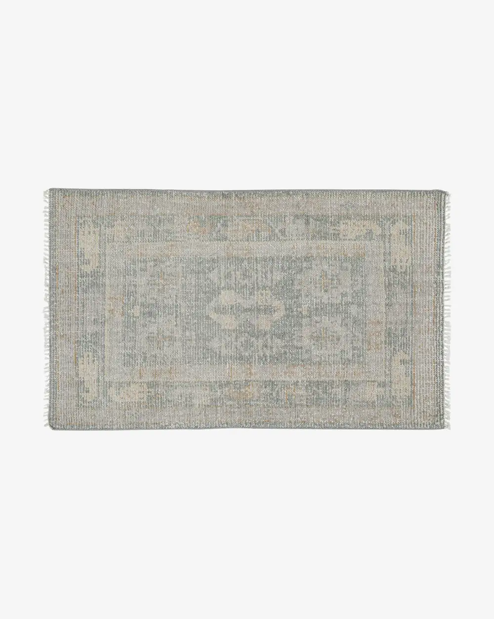 Geometric Hand-Knotted Wool Area Rug