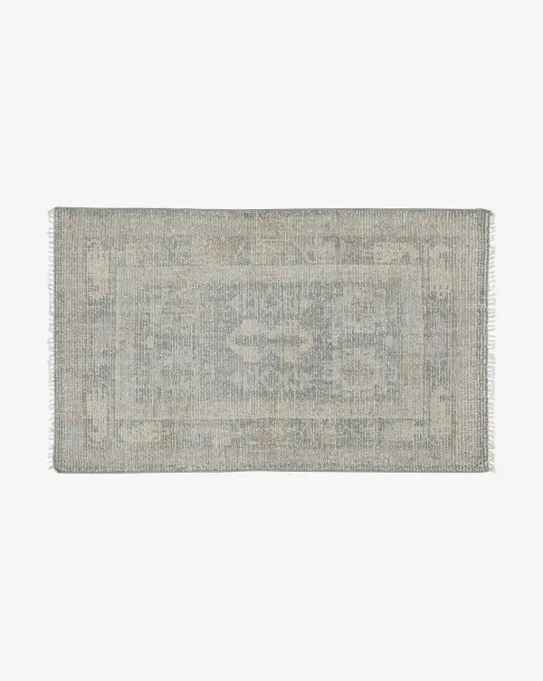 Geometric Hand-Knotted Wool Area Rug