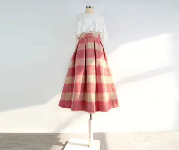 Versatile Movement Everyday Casual Plaid Skirt