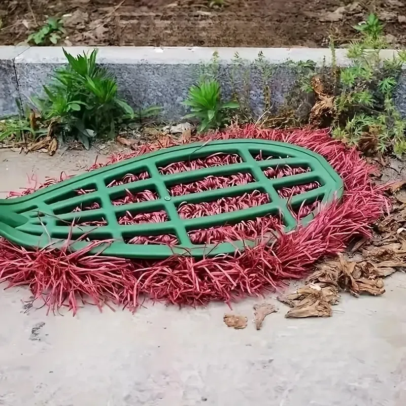Outdoor Plastic Curved Handle Super Large Broom
