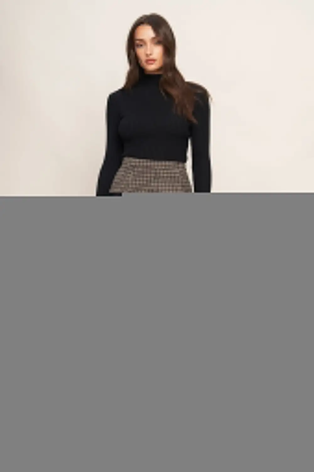 Tweed Flared Skirt