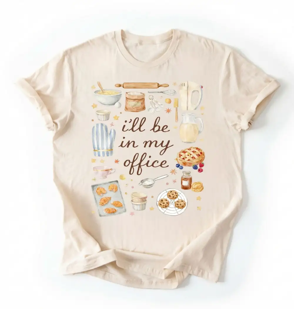 Baking Workspace Graphic Cotton Tee
