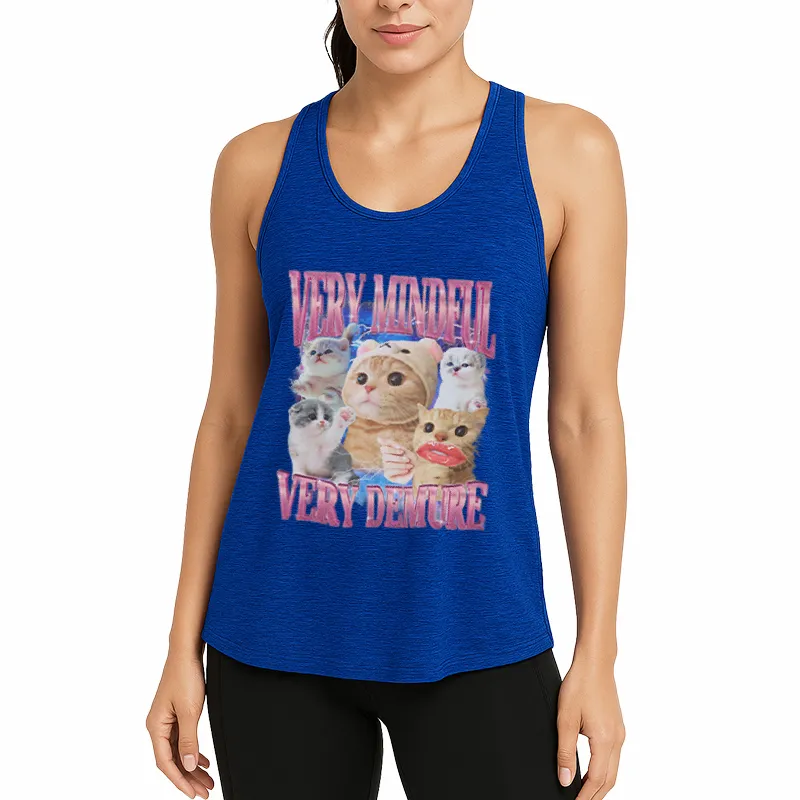 Very Mindful Demure Cat Meme Athletic Tank