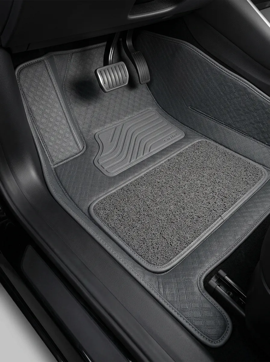 Diamond-Pattern Textured Car Floor Mats