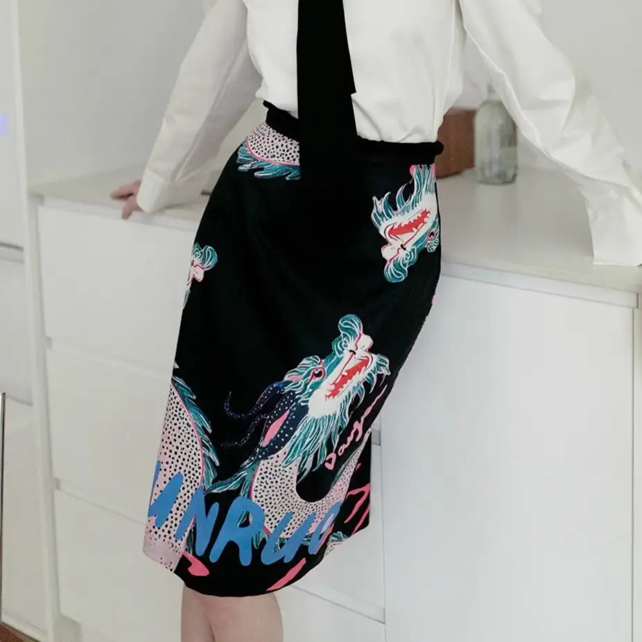 Artful Casual Polyester Skirt