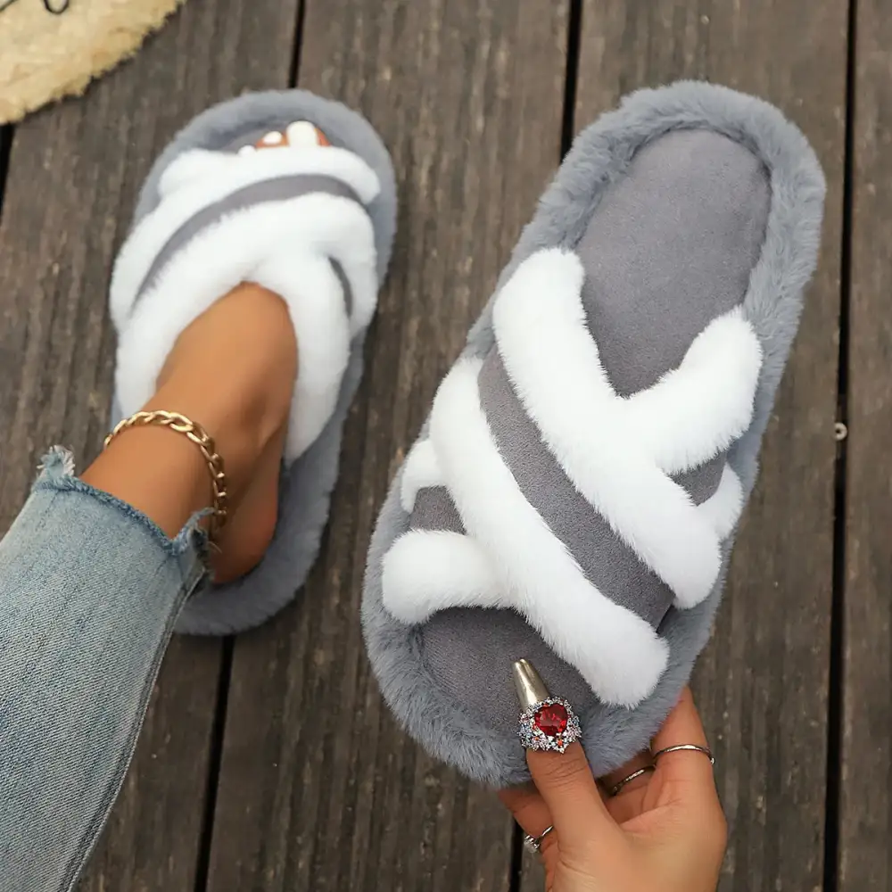 Easygoing Open Toe House Slippers