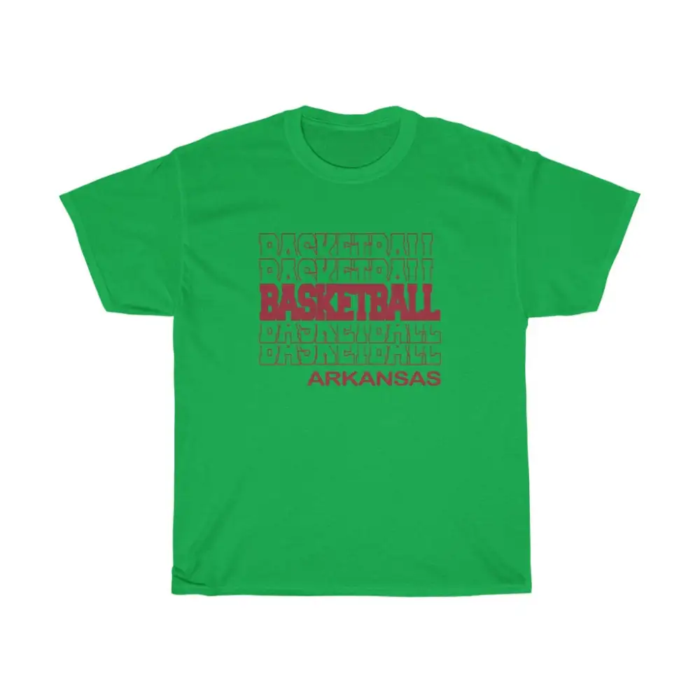 Basketball Arkansas in Modern Stacked Lettering