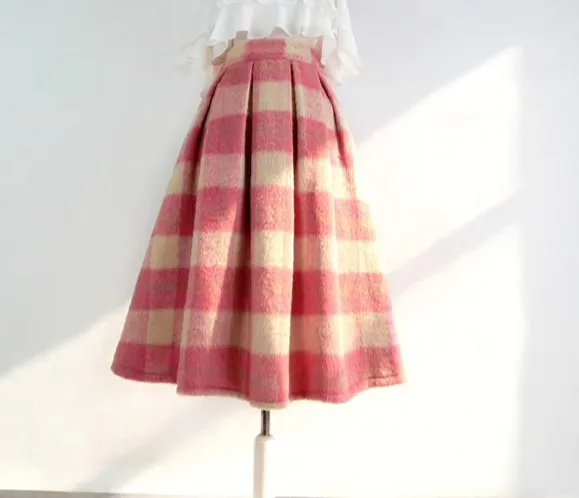 Versatile Movement Everyday Casual Plaid Skirt