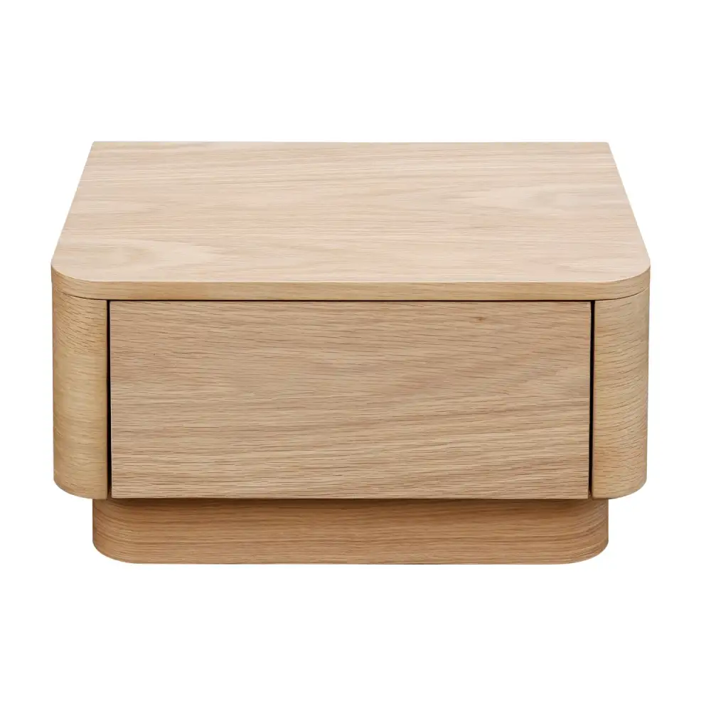 Refined Drawer Wooden Nightstand