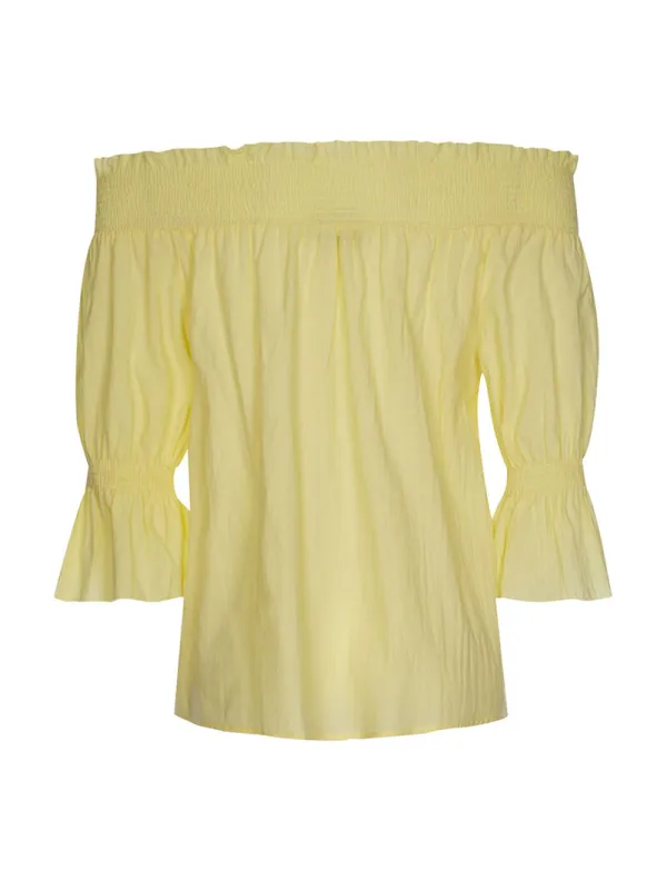 Polished Short Sleeve Solid Blouse