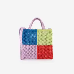 Modern Raffia Textured Everyday Tote Bag